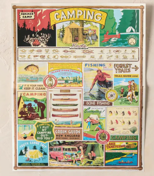 Cavallini Camping Vintage Puzzle