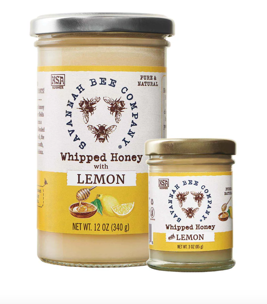 Savannah Bee Company Whipped Honey with Lemon, 3 Ounces