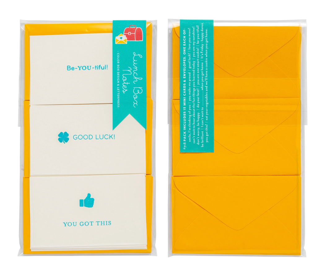 Lunch Box Notecards with Envelopes
