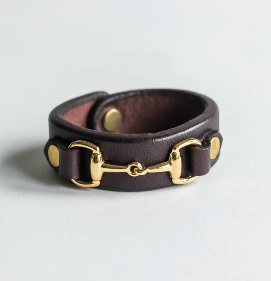 Leather Horse Bit Napkin Ring, 3 Colors