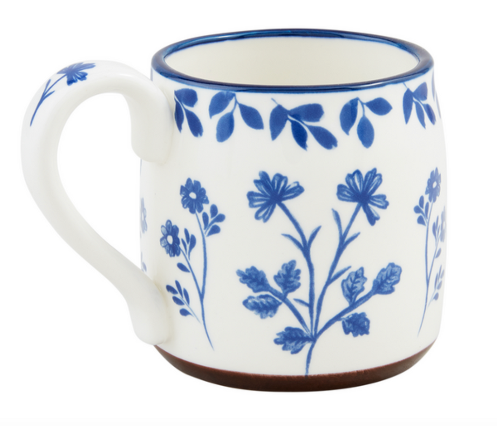Blue Floral Mug, 3 Styles