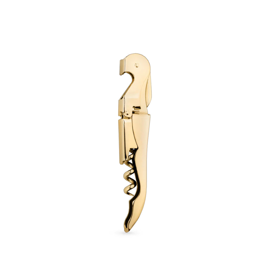 Viski Double Hinged Gold Plated Signature Corkscrew