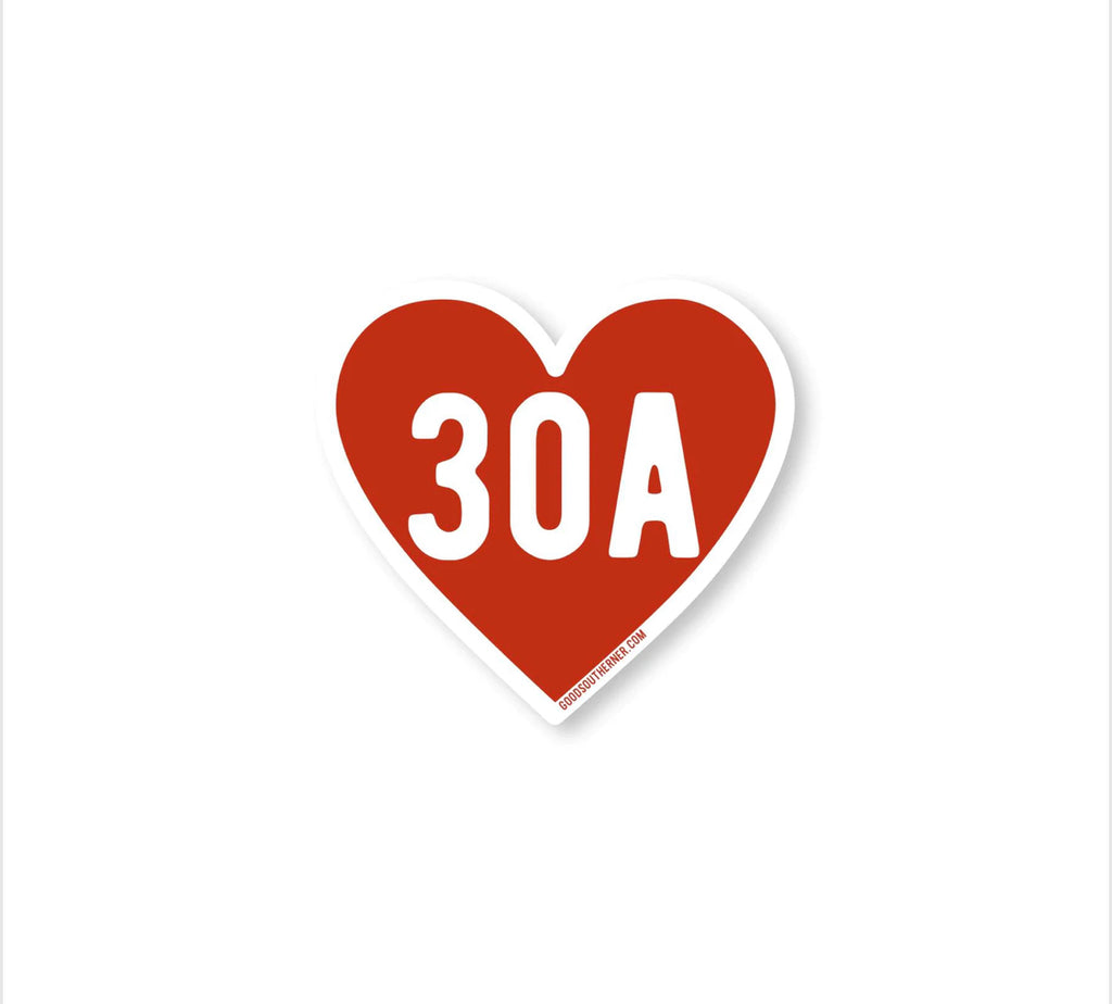 Love 30A Vinyl Heart Sticker
