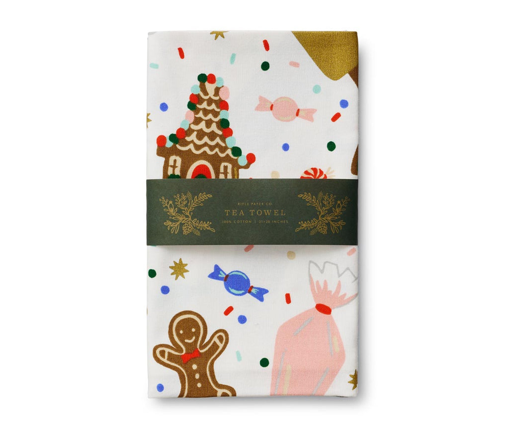 Rifle Paper Co. Christmas Cookies Tea Towel