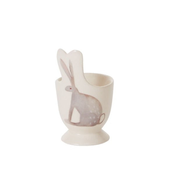 Hand Painted Ceramic Rabbit Egg Cup
