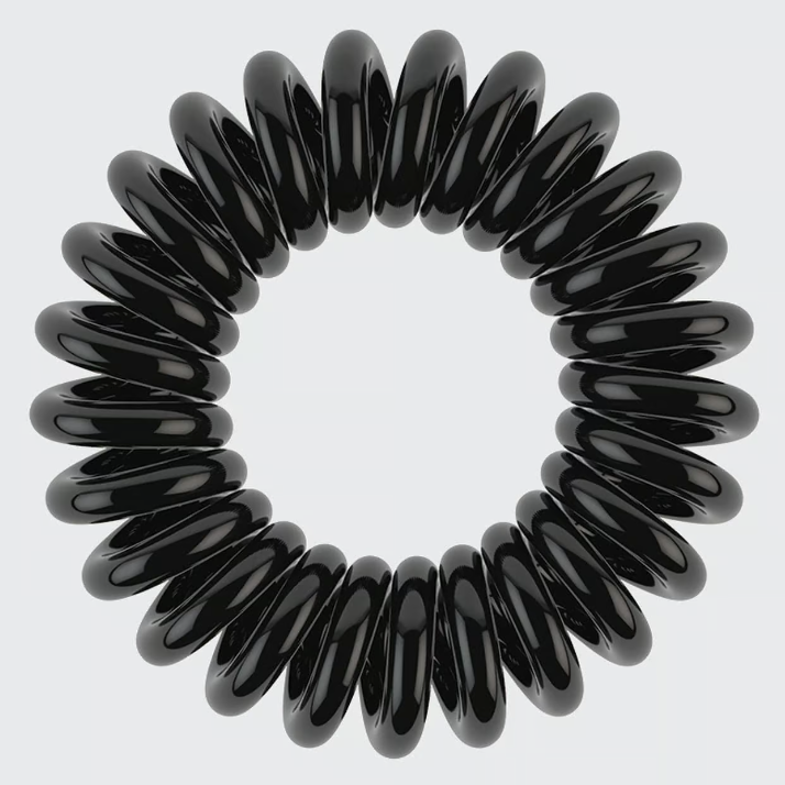 Spiral Hair Coils 4 Pack, Black