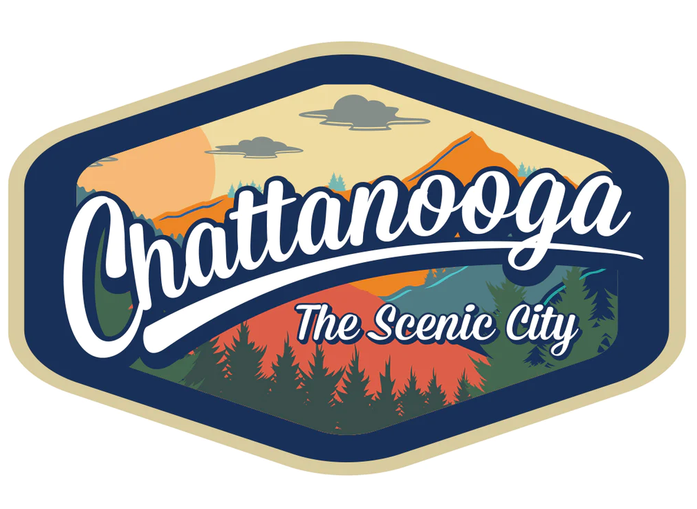 Chattanooga: The Scenic City Vinyl Sticker