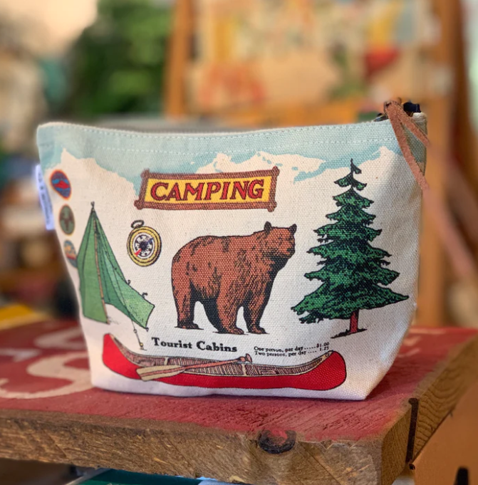 Cavallini Camping Vintage Pouch