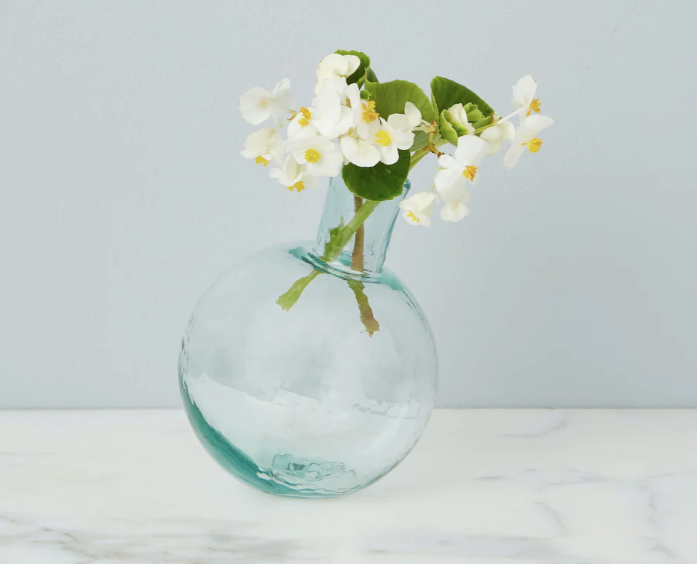 ETU Home Clear Sphere Bud Vase