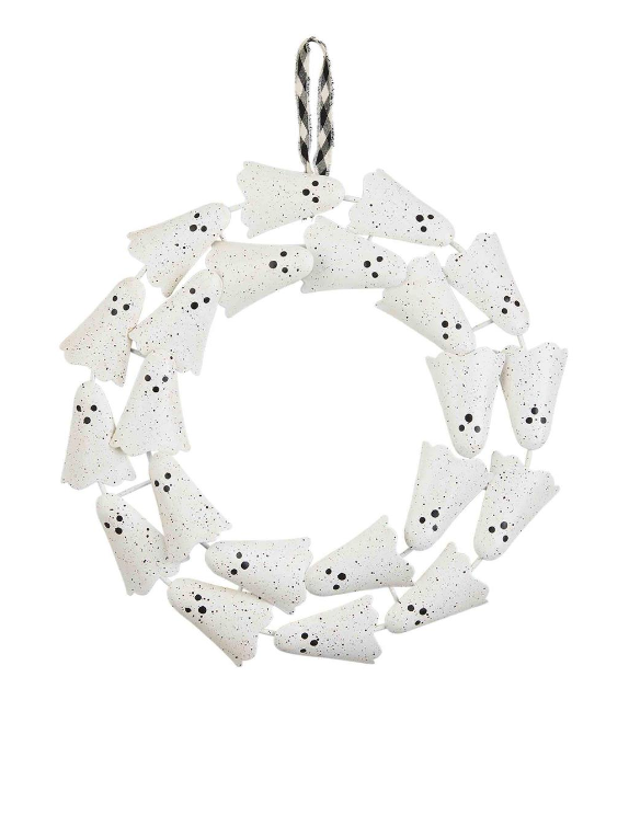 Tin Speckled Ghost Wreath