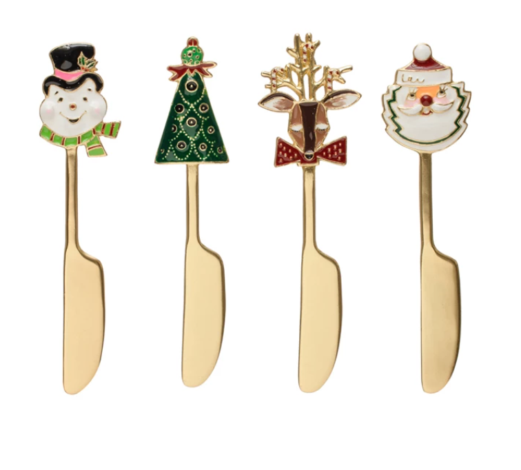 5" Holiday Appetizer Knife, 4 Styles