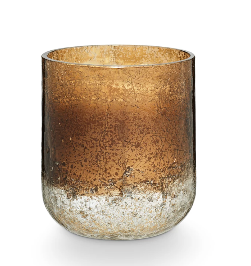 Illume Woodfire Small Radiant Glass Candle