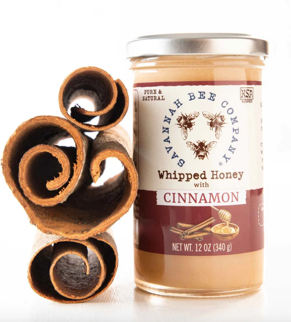 Savannah Bee Company Whipped Honey with Cinnamon, 3 oz.