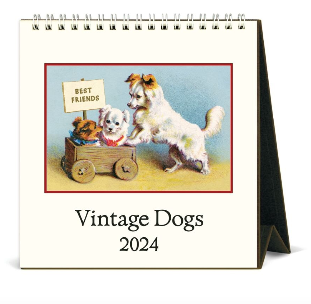 Cavallini & Co. 2024 Wall Calendar, Vintage Dogs
