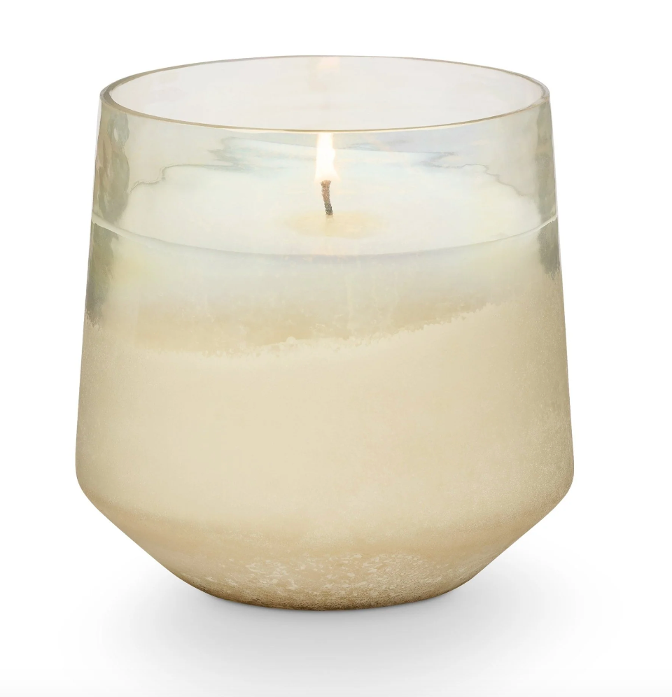 Illume Winter White Baltic Glass Candle