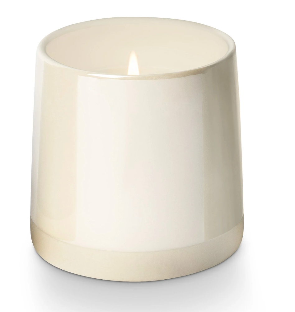 Illume Winter White Shine Ceramic Candle