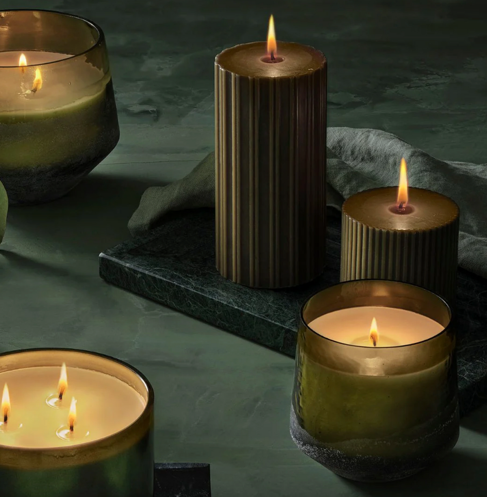 Illume Balsam & Cedar Baltic Glass Candle