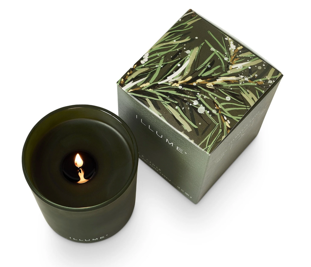 Illume Balsam & Cedar Refillable Boxed Glass Candle