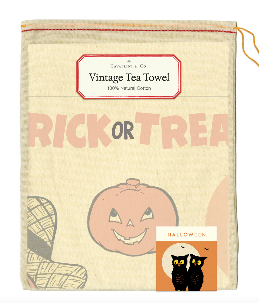 Cavallini & Co. Halloween Tea Towel