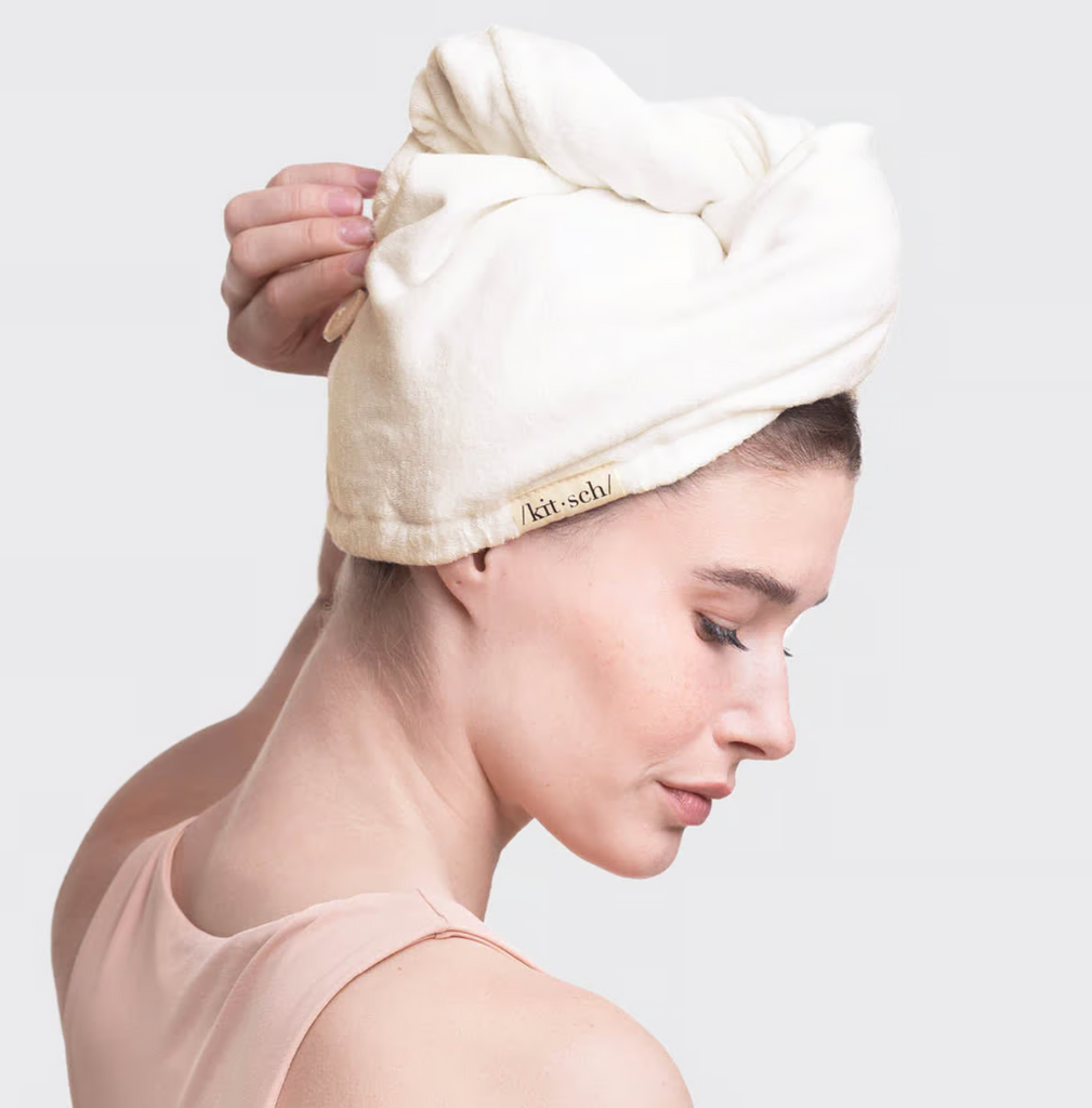 Microfiber Hair Towel - Ivory