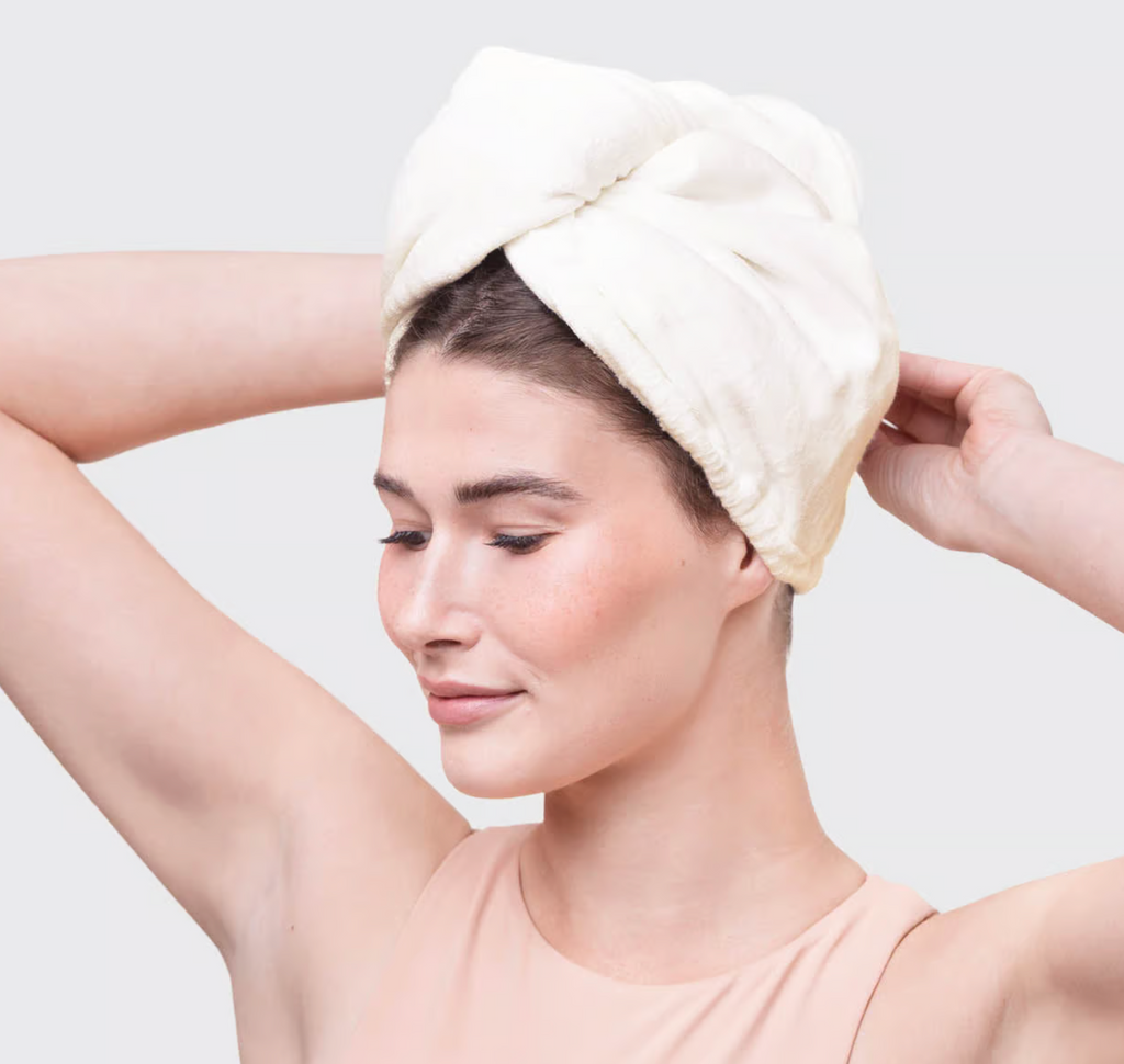 Microfiber Hair Towel - Ivory