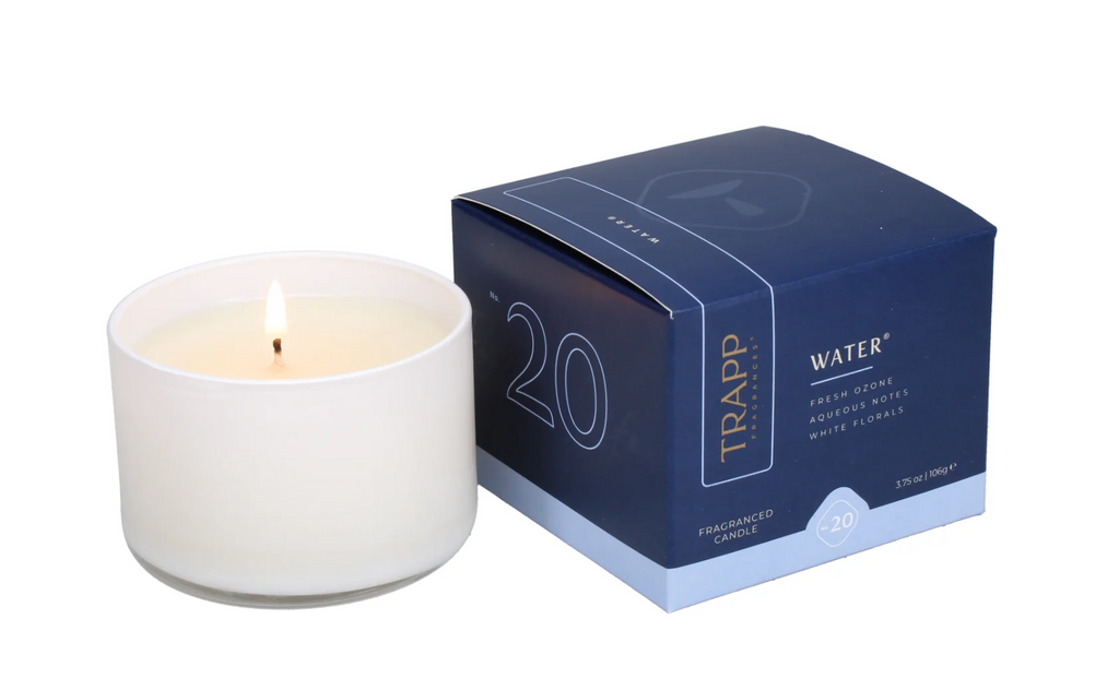 Trapp Fragrances No. 20 Water Small Poured Candle, 3.75 Ounces