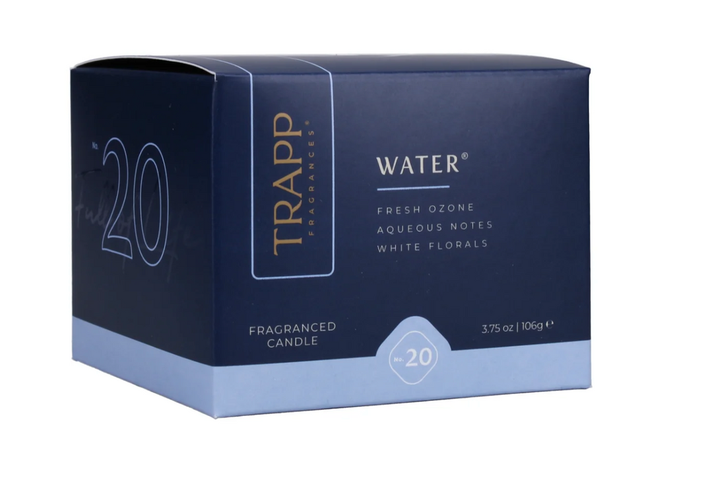 Trapp Fragrances No. 20 Water Small Poured Candle, 3.75 Ounces