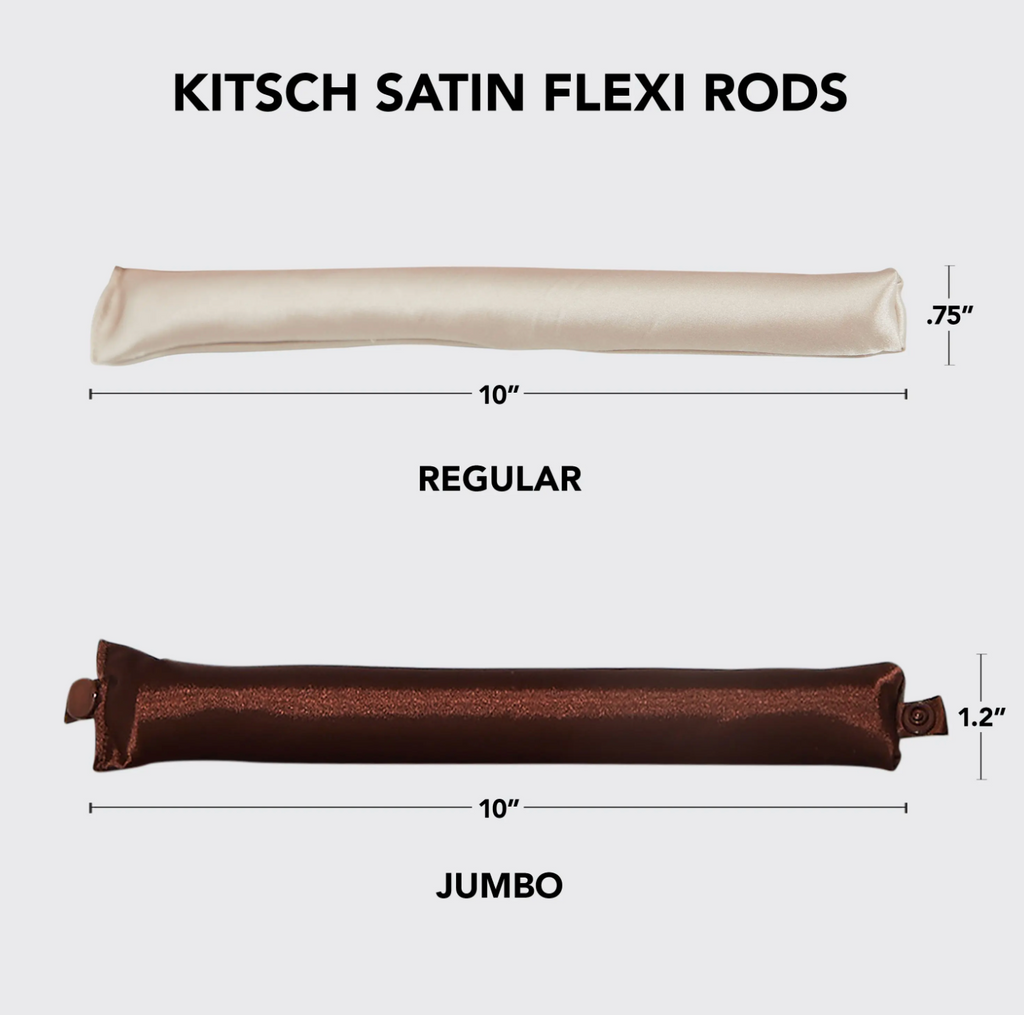 Satin Jumbo Flexi Rods, 4 Pieces, Rosewood