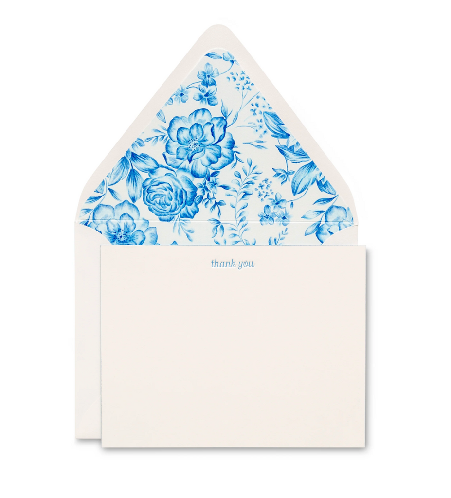 Blue Thank You Notecards with Envelopes