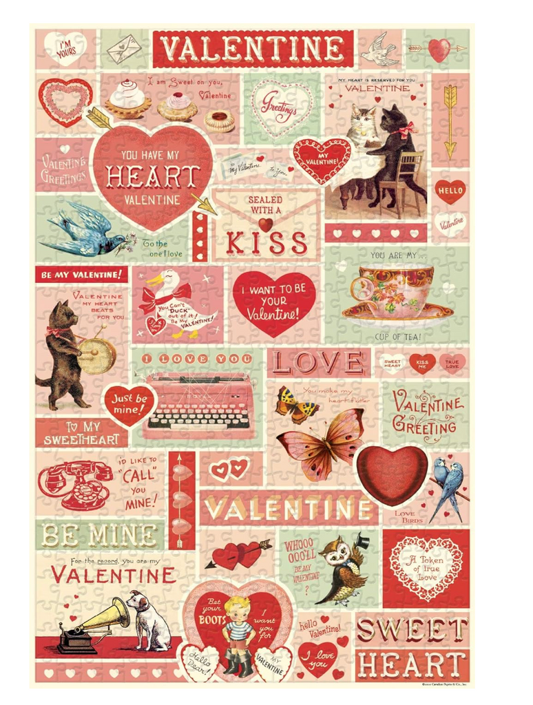 Cavallini Vintage Valentine Puzzle