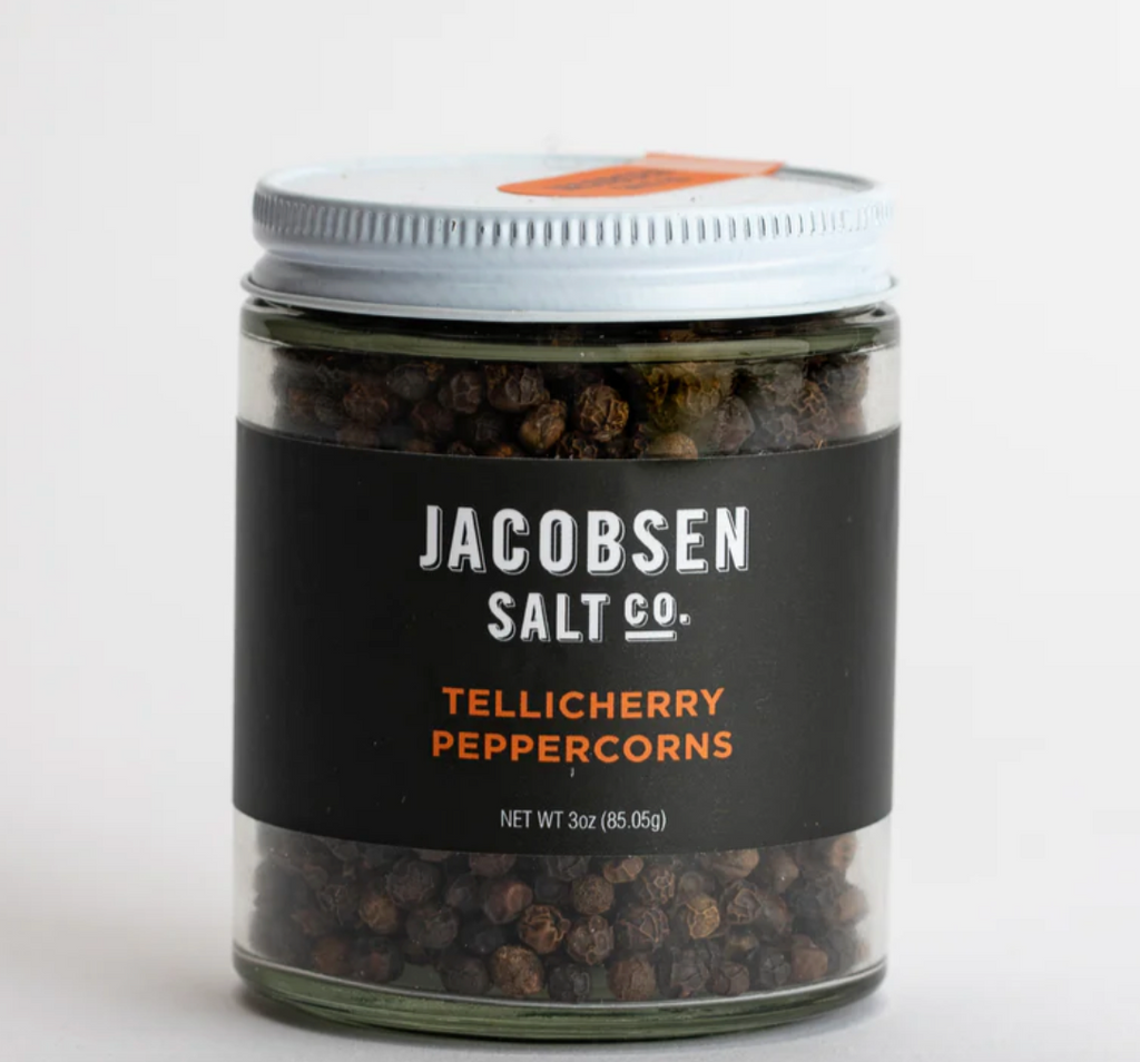 Jacobsen Salt Co. Tellicherry Peppercorns, Refill Jar