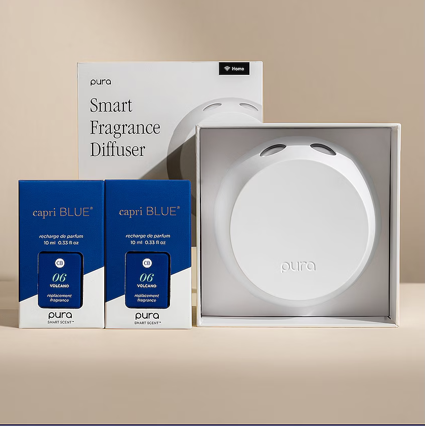 Capri Blue Volcano Pura 4 Smart Fragrance Diffuser Set