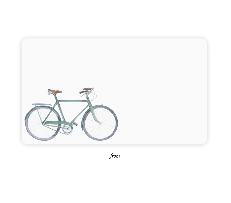Little Notes Notecards - Bicycle