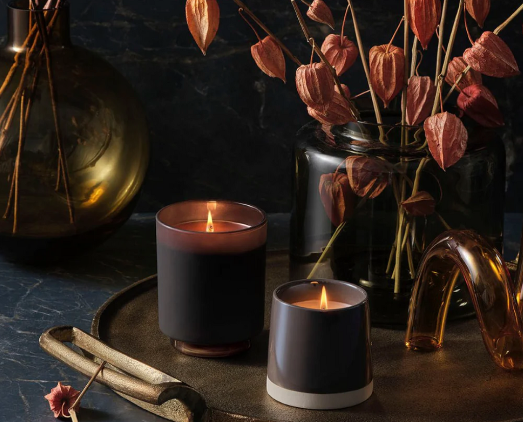Illume Woodfire Shine Ceramic Candle