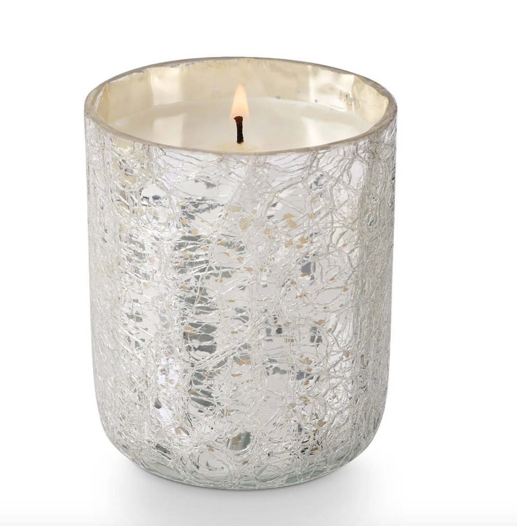 Illume Balsam & Cedar Small Boxed Crackle Glass Candle