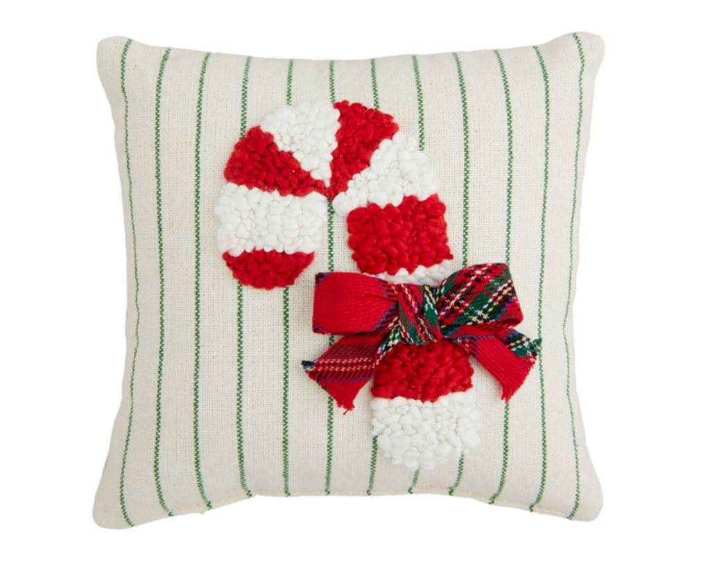 8" Mini Boucle Embroidered Pillow, 3 Styles