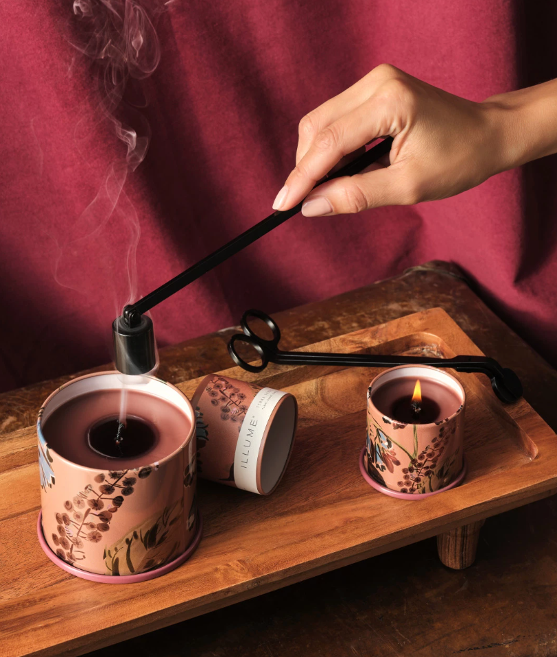 Illume Metal Candle Snuffer, Black