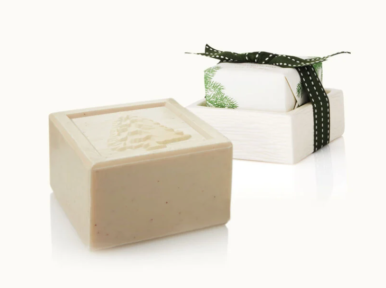 Thymes Frasier Fir Bar Soap and Dish Set