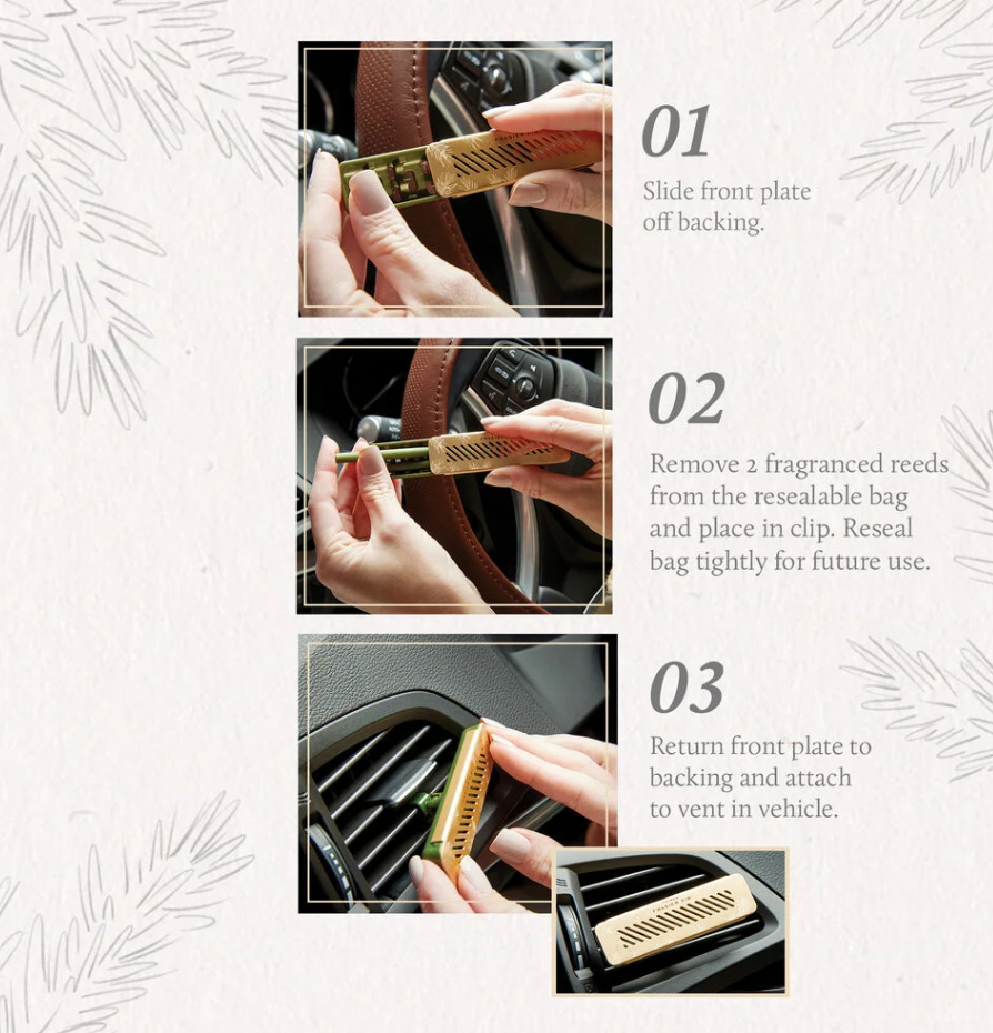 Thymes Frasier Fir Car Diffuser Kit