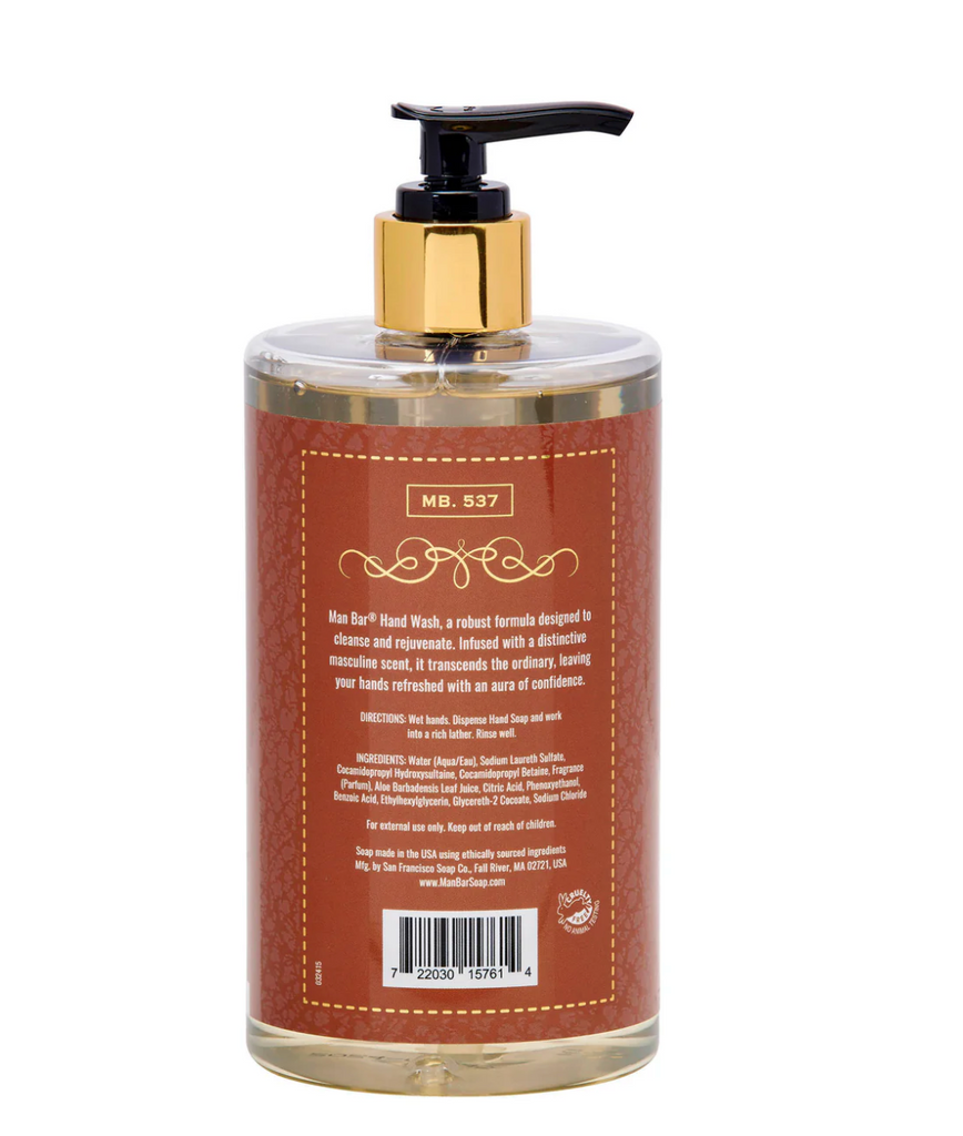 Man Bar Spiced Tobacco Hand Wash