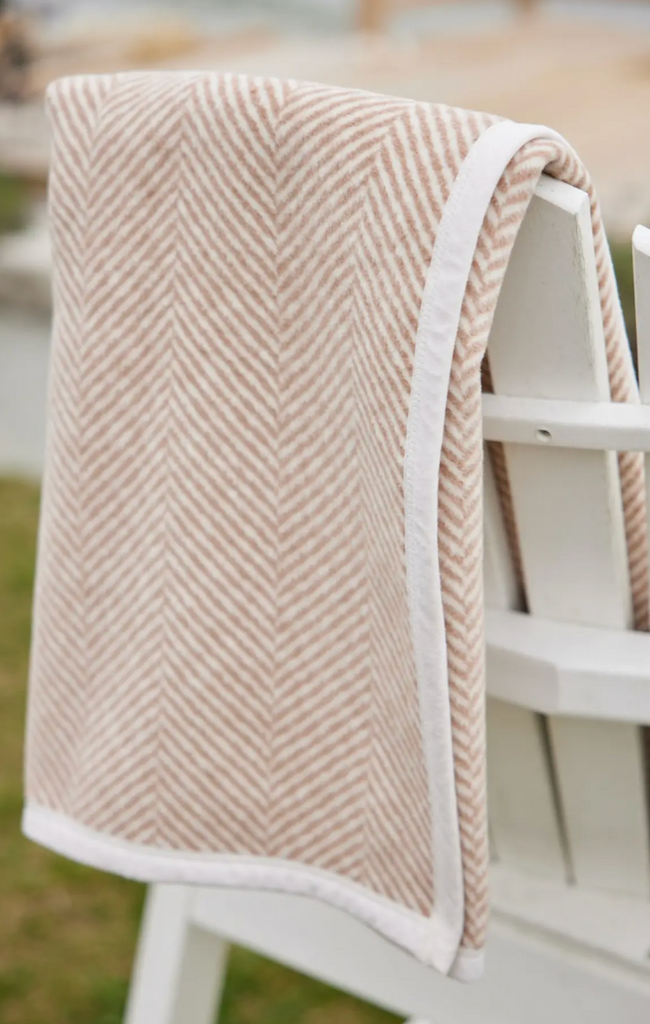 ChappyWrap Midi Size Harborview Herringbone Tan Blanket