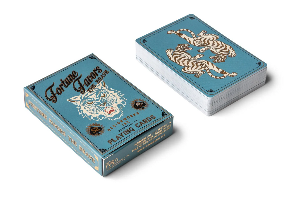 Playing Cards - "Fortune Favors The Brave"