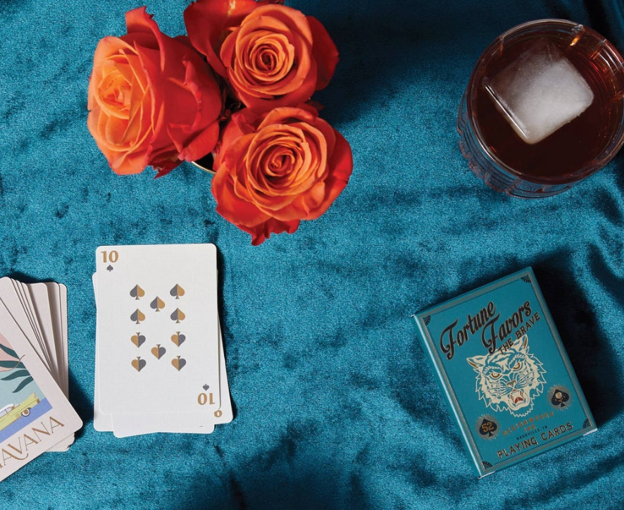 Playing Cards - "Fortune Favors The Brave"