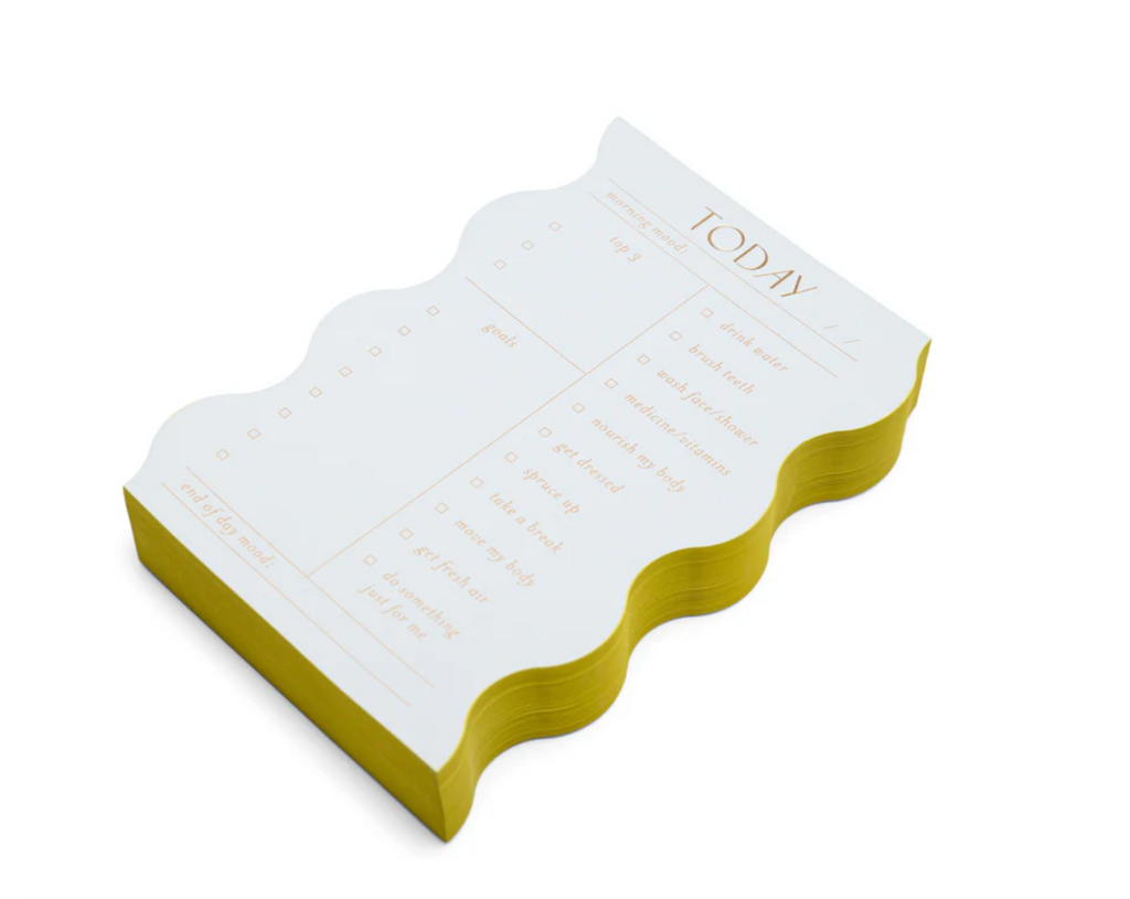 Wavy Daily Notepad, Cloud