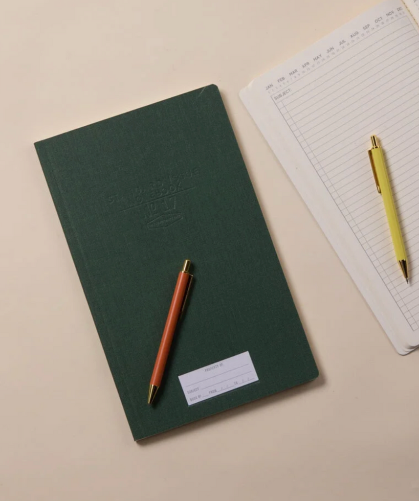 Standard Issue Tall Notebook No. 17, Green