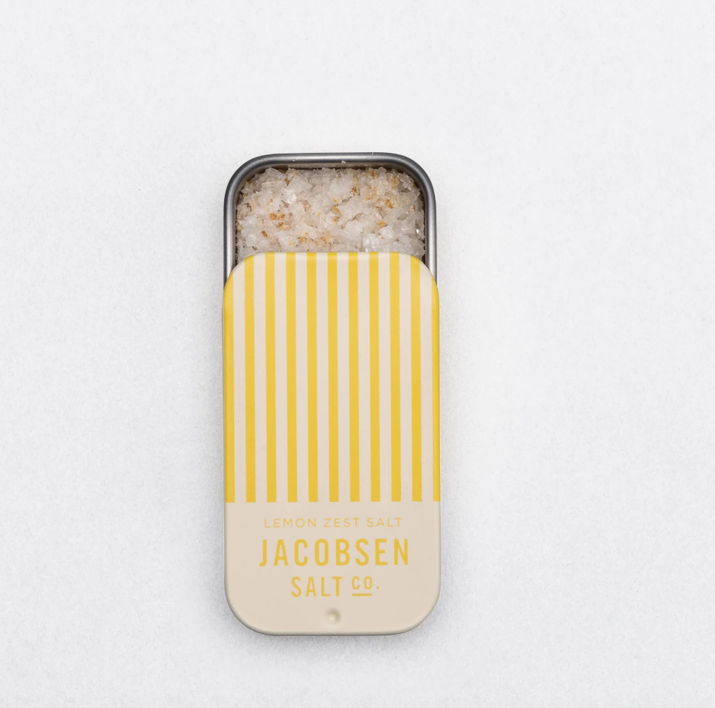 Jacobsen Salt Co. Infused Lemon Zest Salt Slide Tin