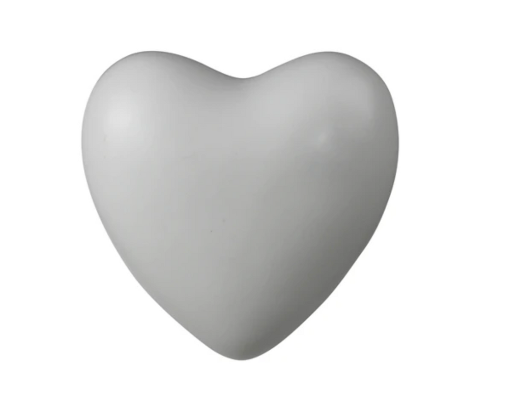 Ceramic Heart, White