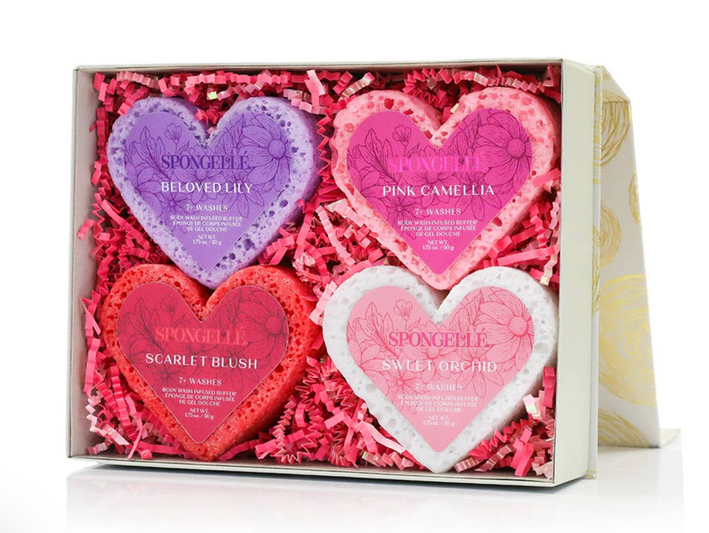 Spongellé - Valentine's Day Heart Buffer Gift Set