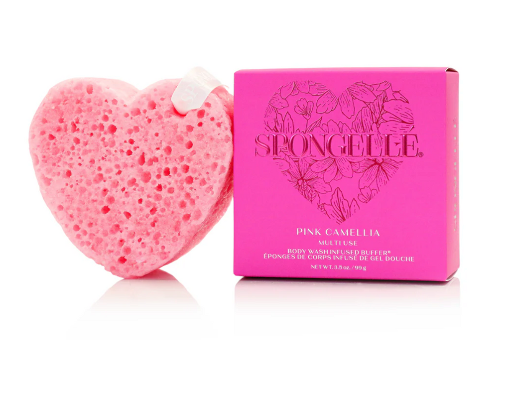 Spongellé - Valentine's Day Heart Body Wash Infused Buffer, 4 Scents