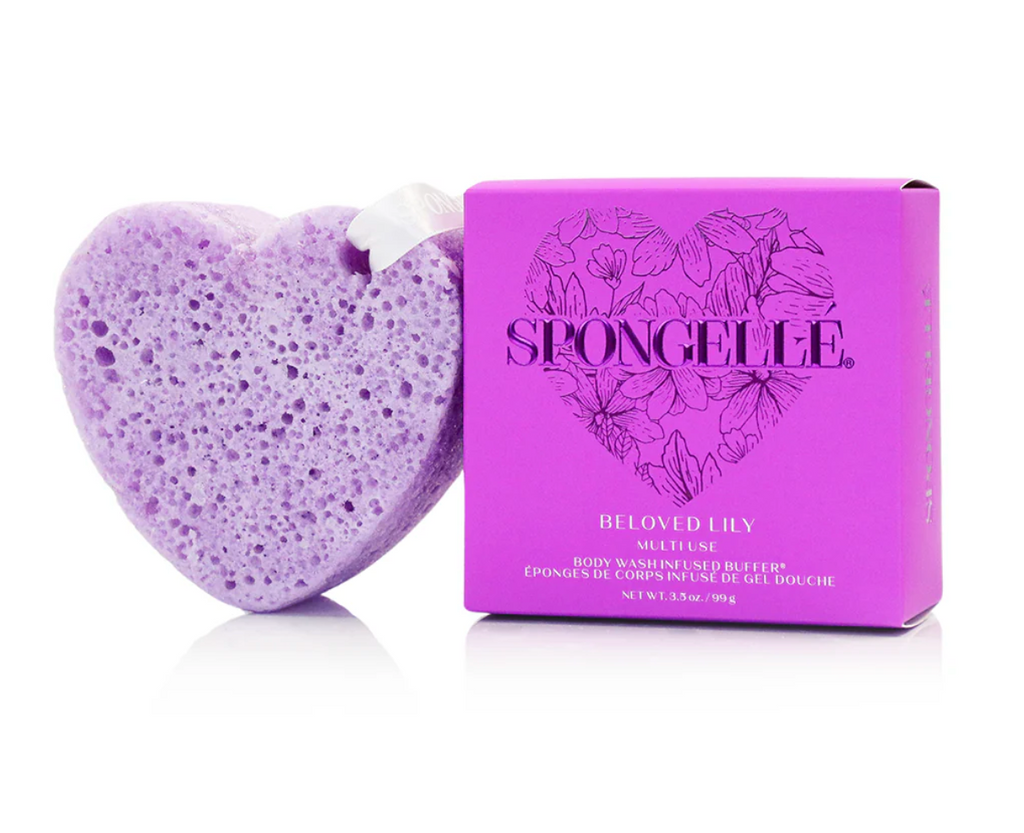 Spongellé - Valentine's Day Heart Body Wash Infused Buffer, 4 Scents